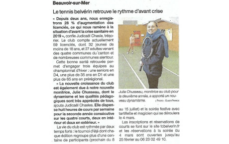 Article Ouest-France 21-22 janvier 2023