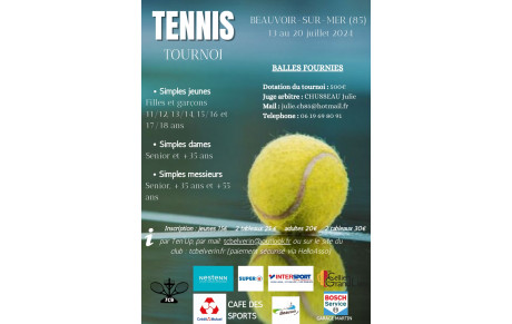 Résultats du Tournoi Open 2024 de Beauvoir sur mer